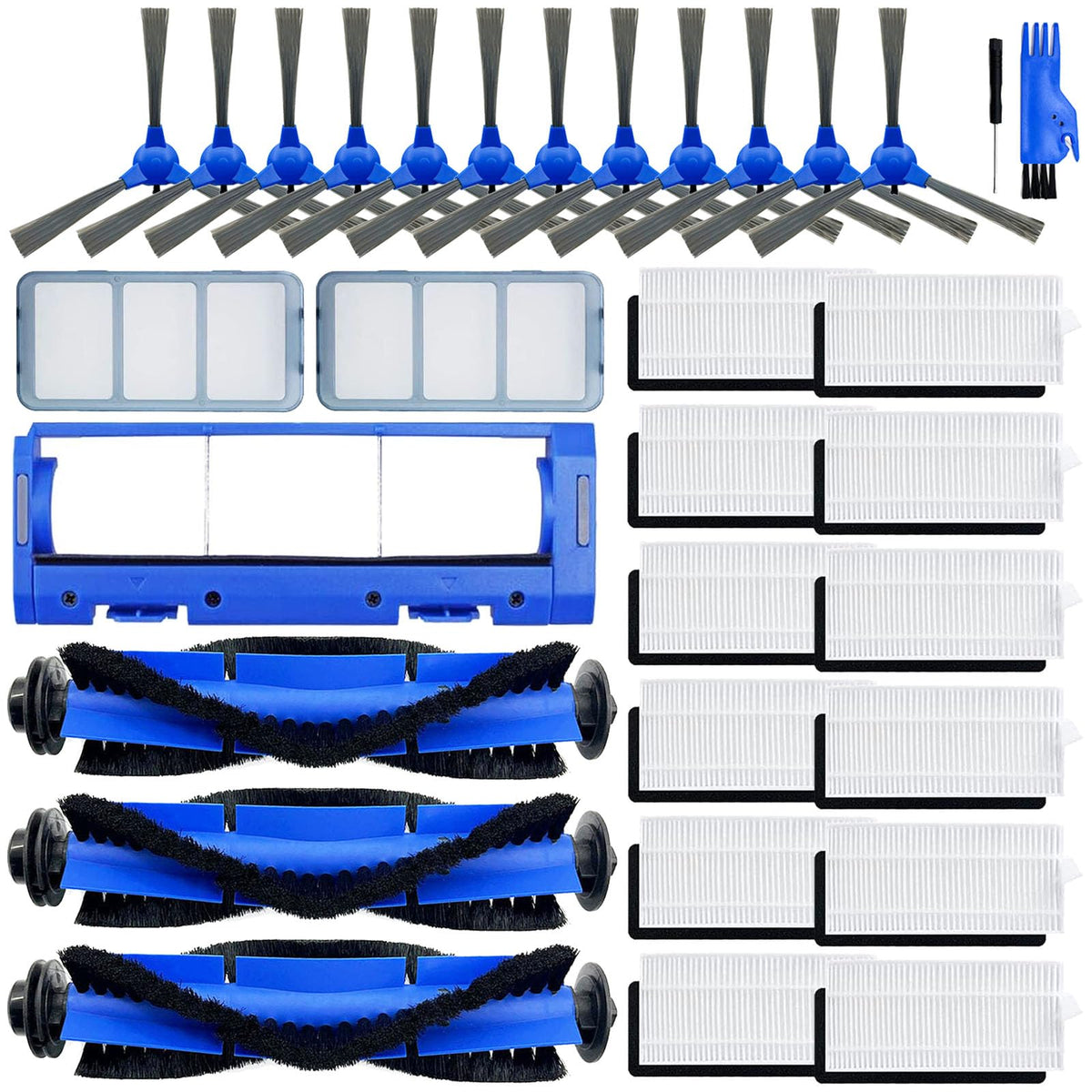 Replacement Brush & Filter Kit for Eufy RoboVac 11S Series