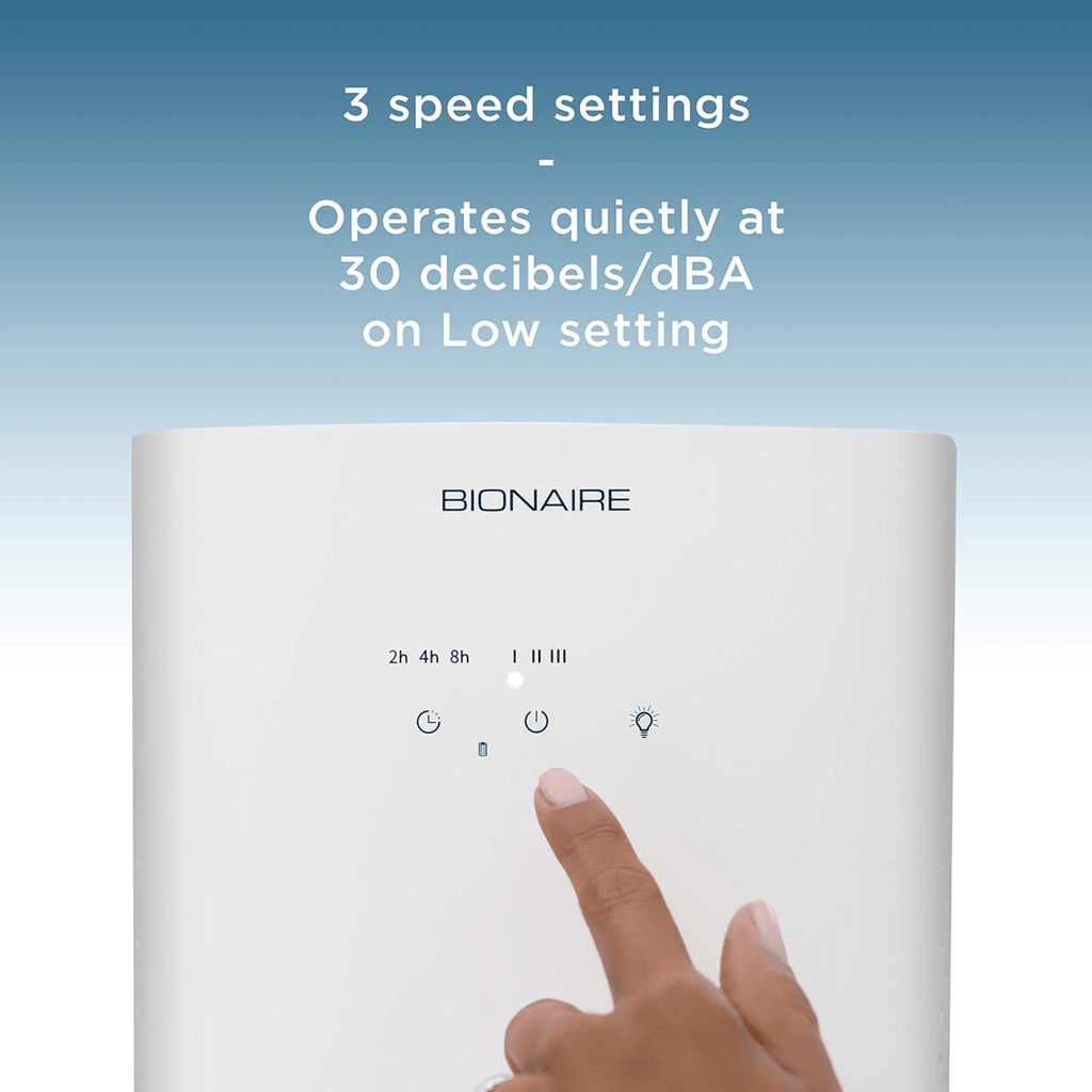 Purificador de aire Bionaire True HEPA 360° – Habitaciones medianas