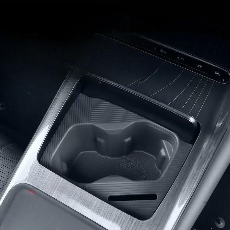 Car Center Console Wireless Charging Pad &amp; Cup Holder Mat
