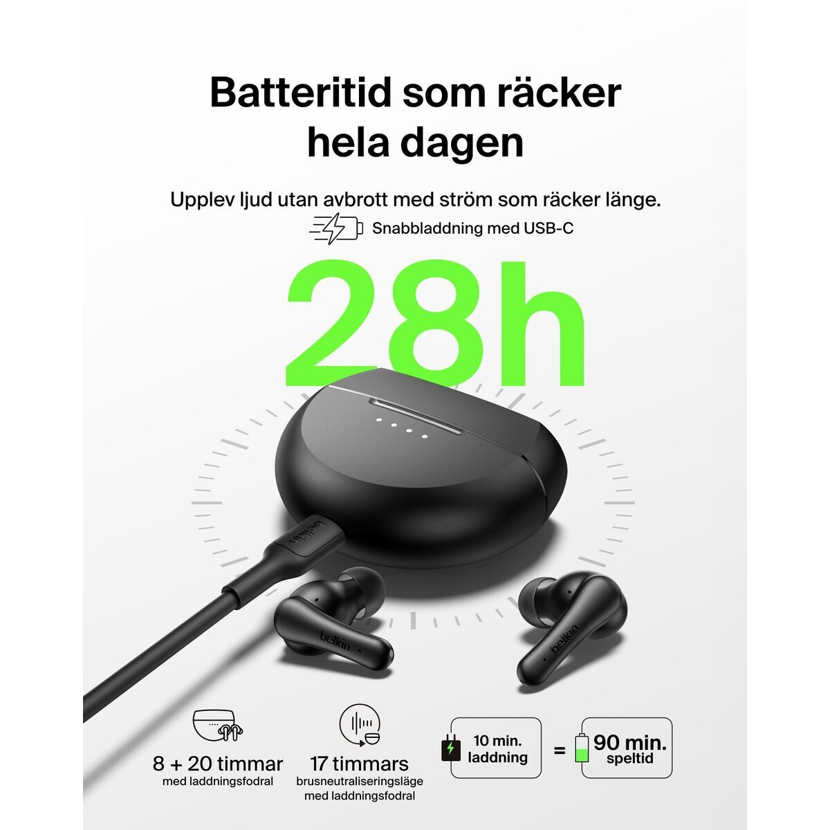 Auriculares inalámbricos Belkin SoundForm Rhythm