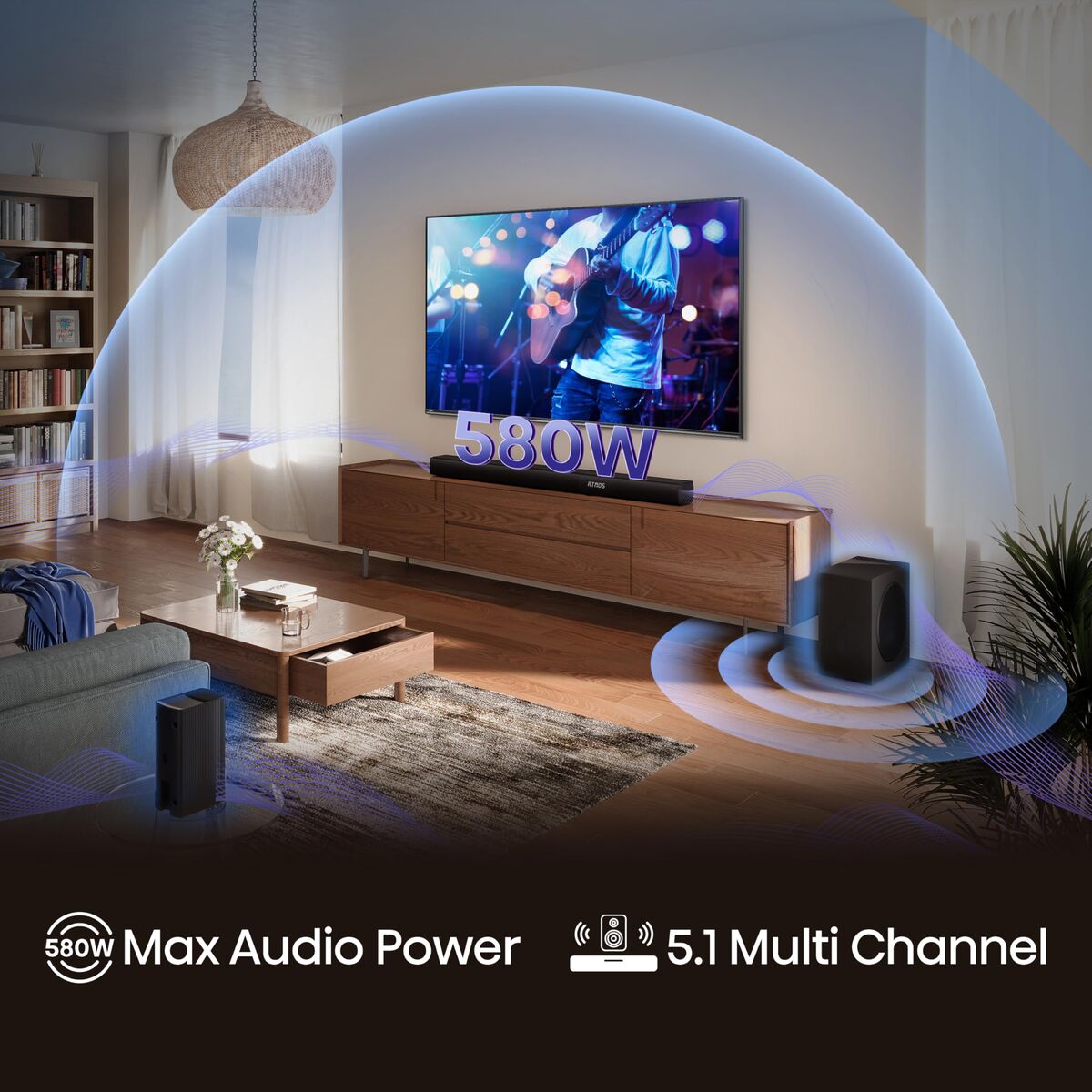 Barra de sonido Hisense AX5100Q 5.1 – 580W