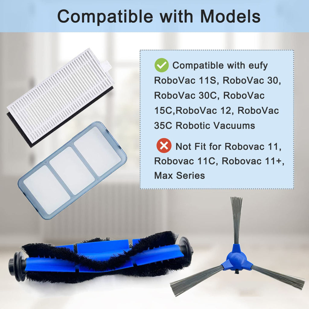 Replacement Brush & Filter Kit for Eufy RoboVac 11S Series – product image 4