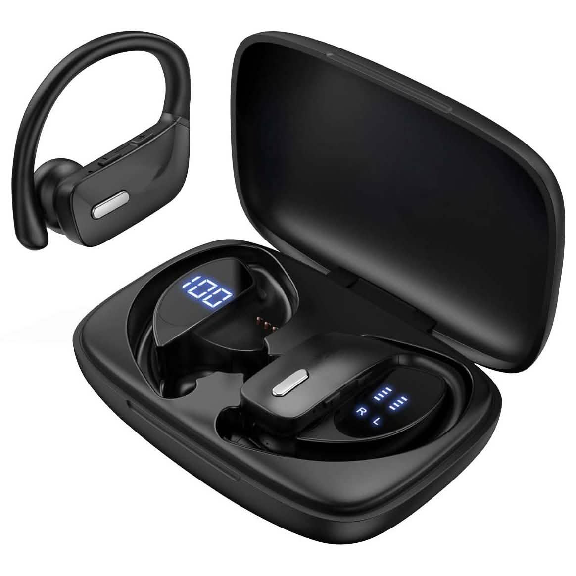 Sports Wireless Earbuds with Built-In Microphone