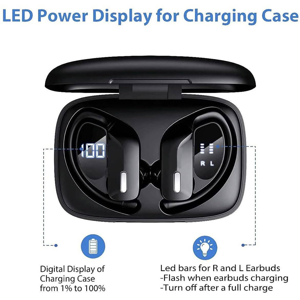 Sports Wireless Earbuds with Built-In Microphone