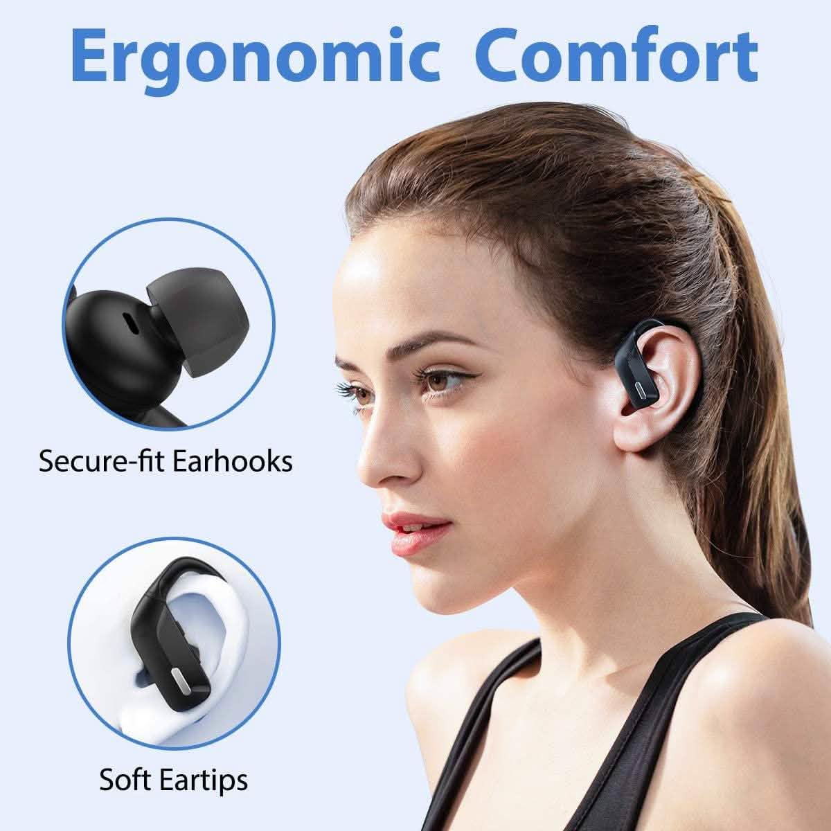 Sports Wireless Earbuds with Built-In Microphone